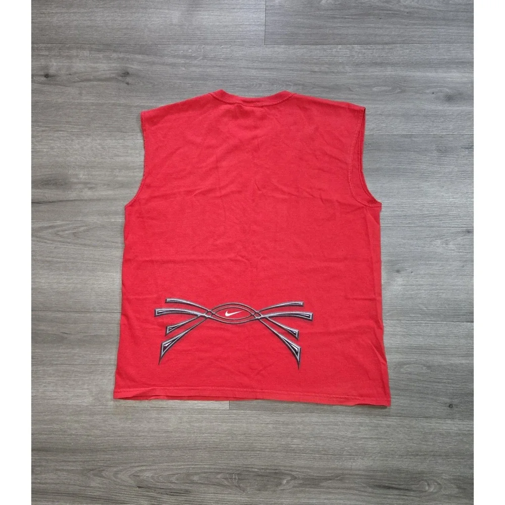 Vintage Y2K Nike Basketball Tank Top Youth XL Hoops Graphic Muscle Tee Athletic